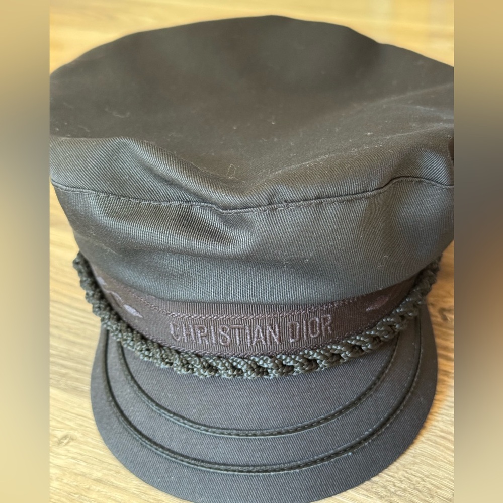 Dior Dark Gray Braided Cap